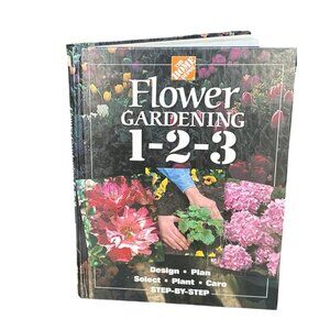 VTG The Home Depot Flower Gardening 1-2-3 Book by The Home Depot Decor Landscape